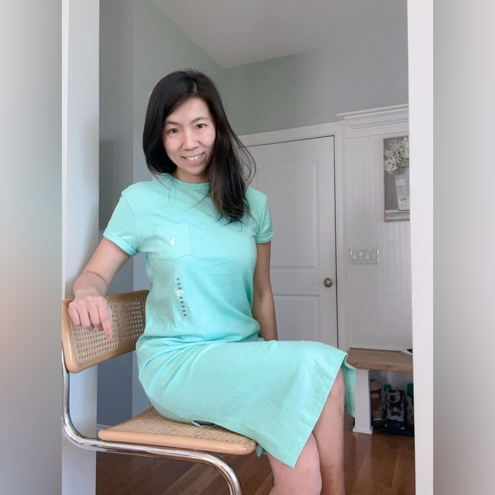 Ralph Lauren women Mint Green T-Shirt Dress